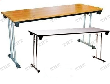 โต๊ะพับขาคู่ หน้าเมลามีน/ฟอเมก้าขาว SKU: 03398759